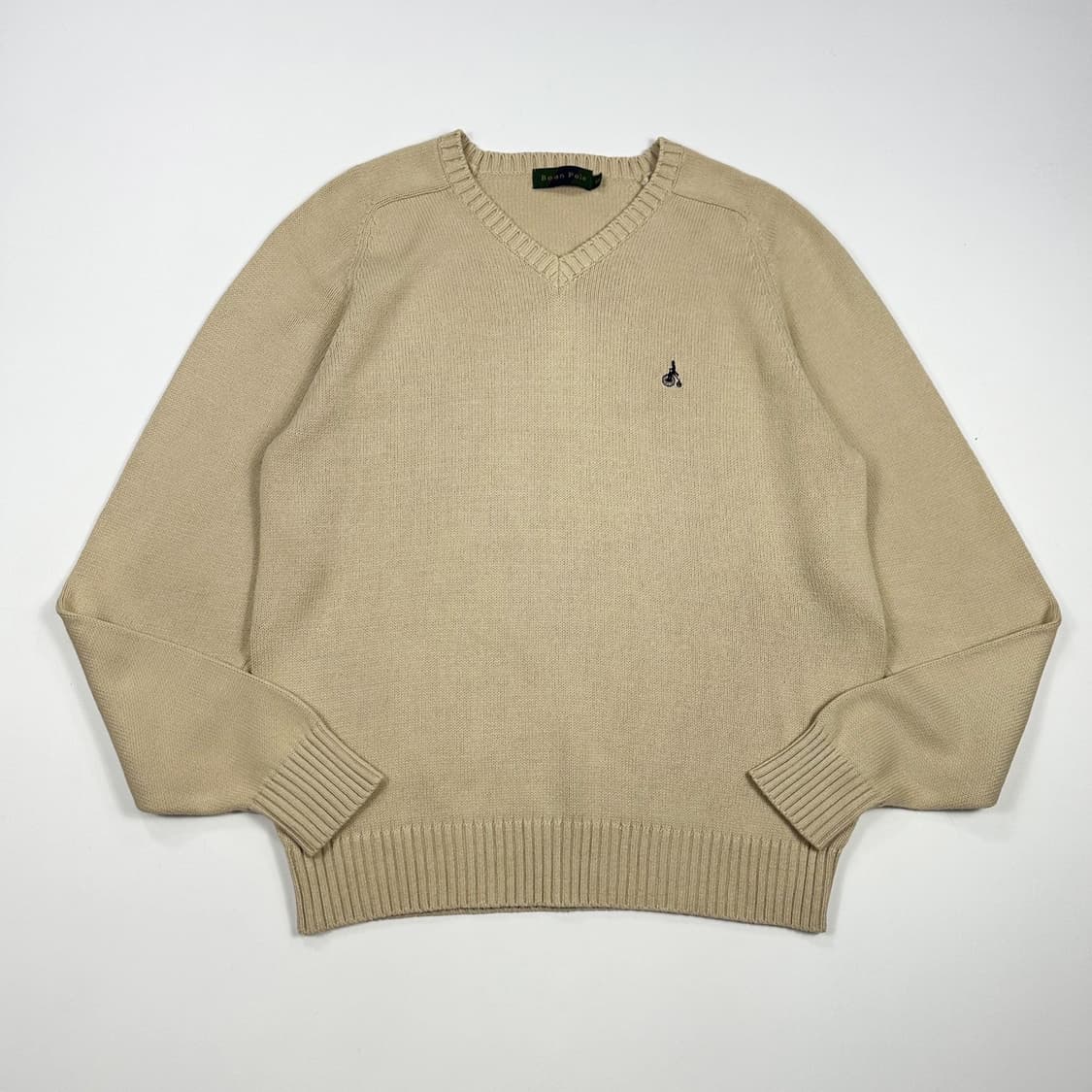 빈폴 클래식 로고 베이지 케이블 니트 (L) 상품이미지2