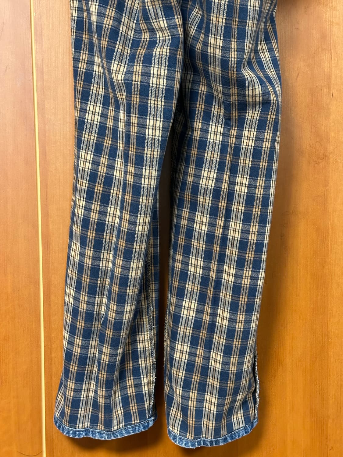 데님 진 / 청바지 체크 플라넬 면 안감 상품이미지9