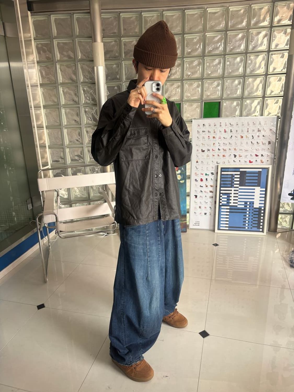 FAKE LEATHER CPO SHIRT 상품이미지1