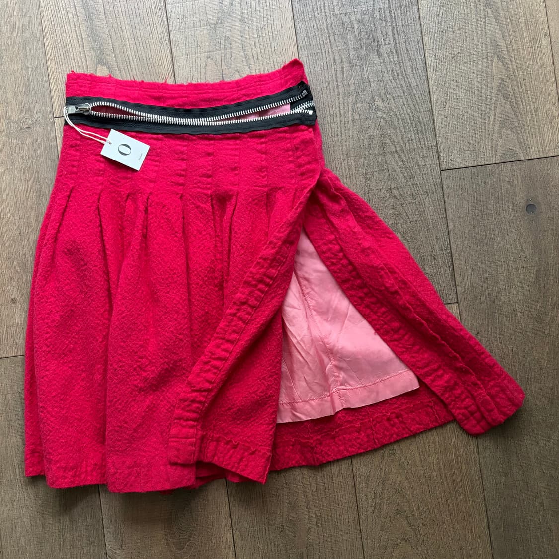 Zipper Detail Fulling Wool Skirt 상품이미지6