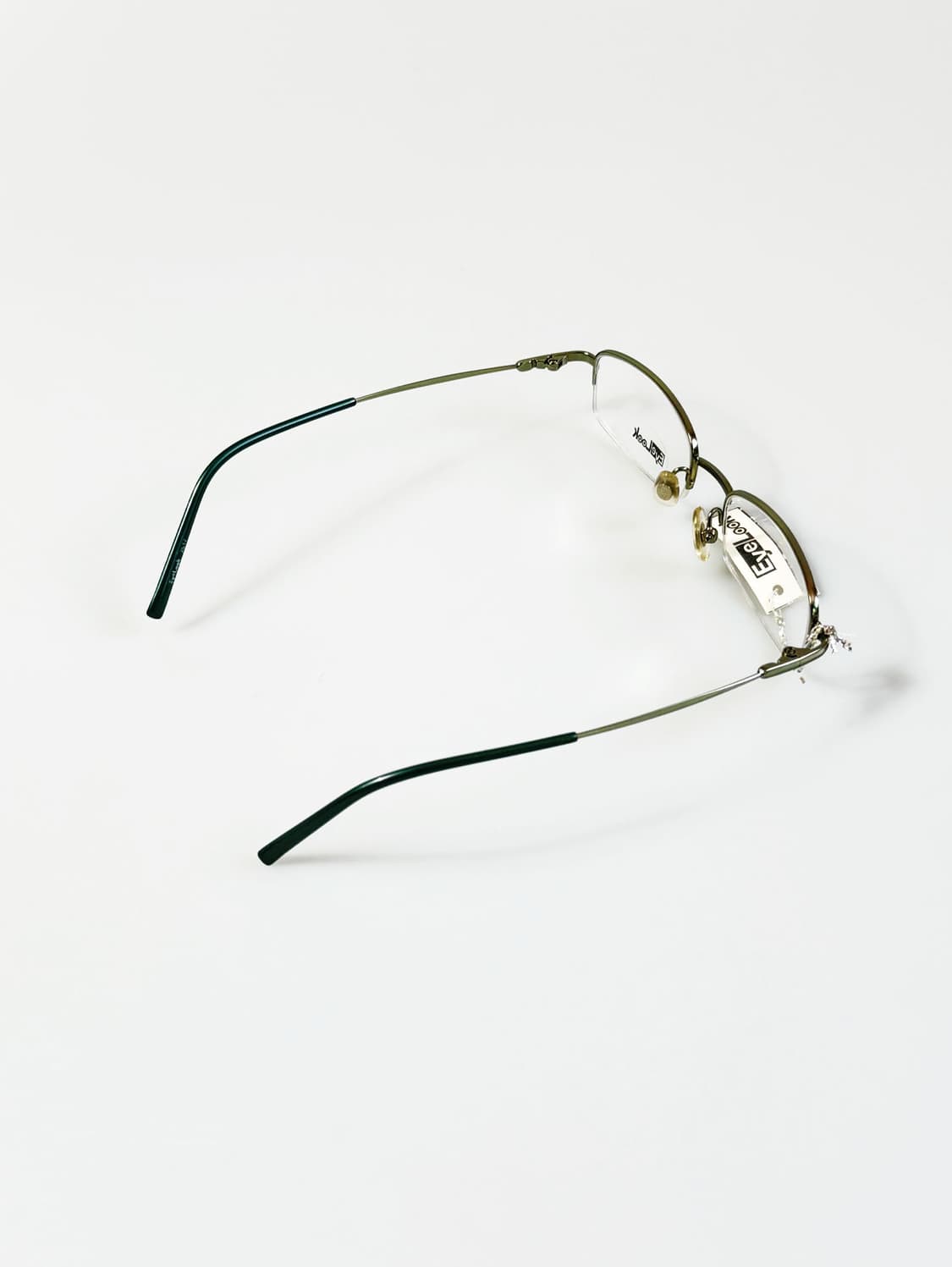 EyeLook 반무테 스퀘어 메탈 프레임 빈티지 안경 상품이미지4