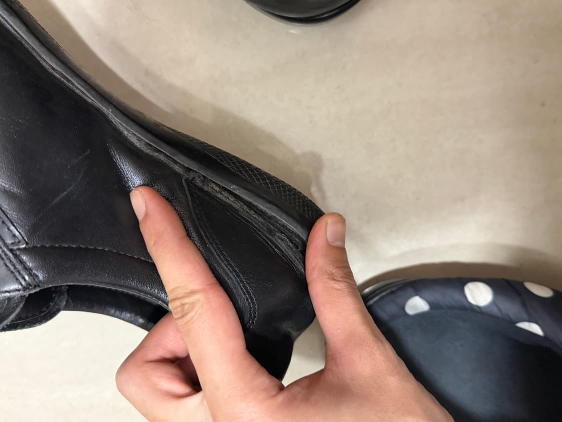 [44] 프라다 스포츠 로고 블랙 레더 스니커즈 상품이미지7