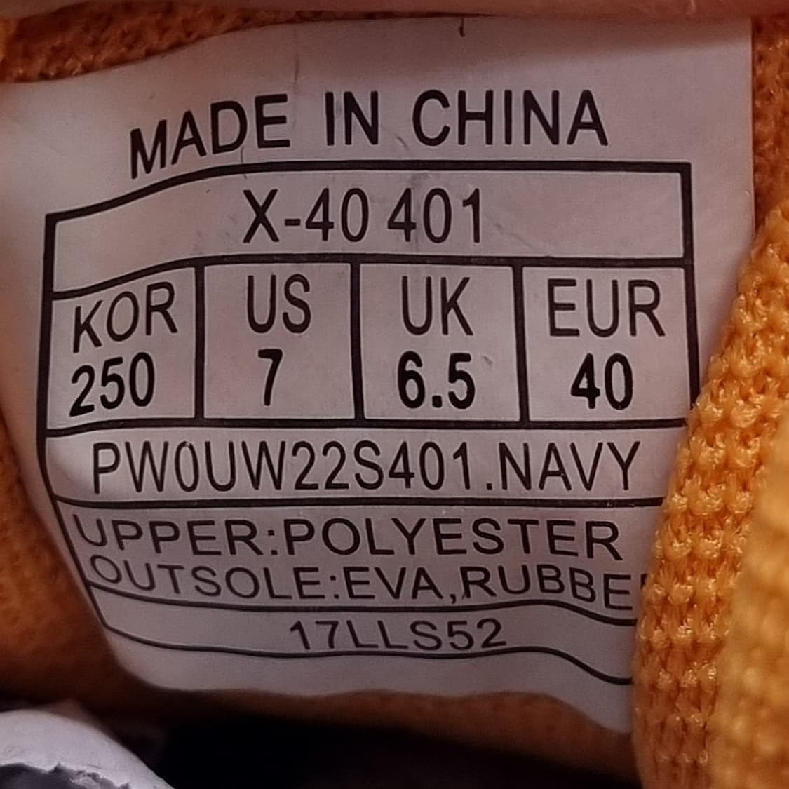 프로스펙스 x-40 워킹화 운동화250 상품이미지6