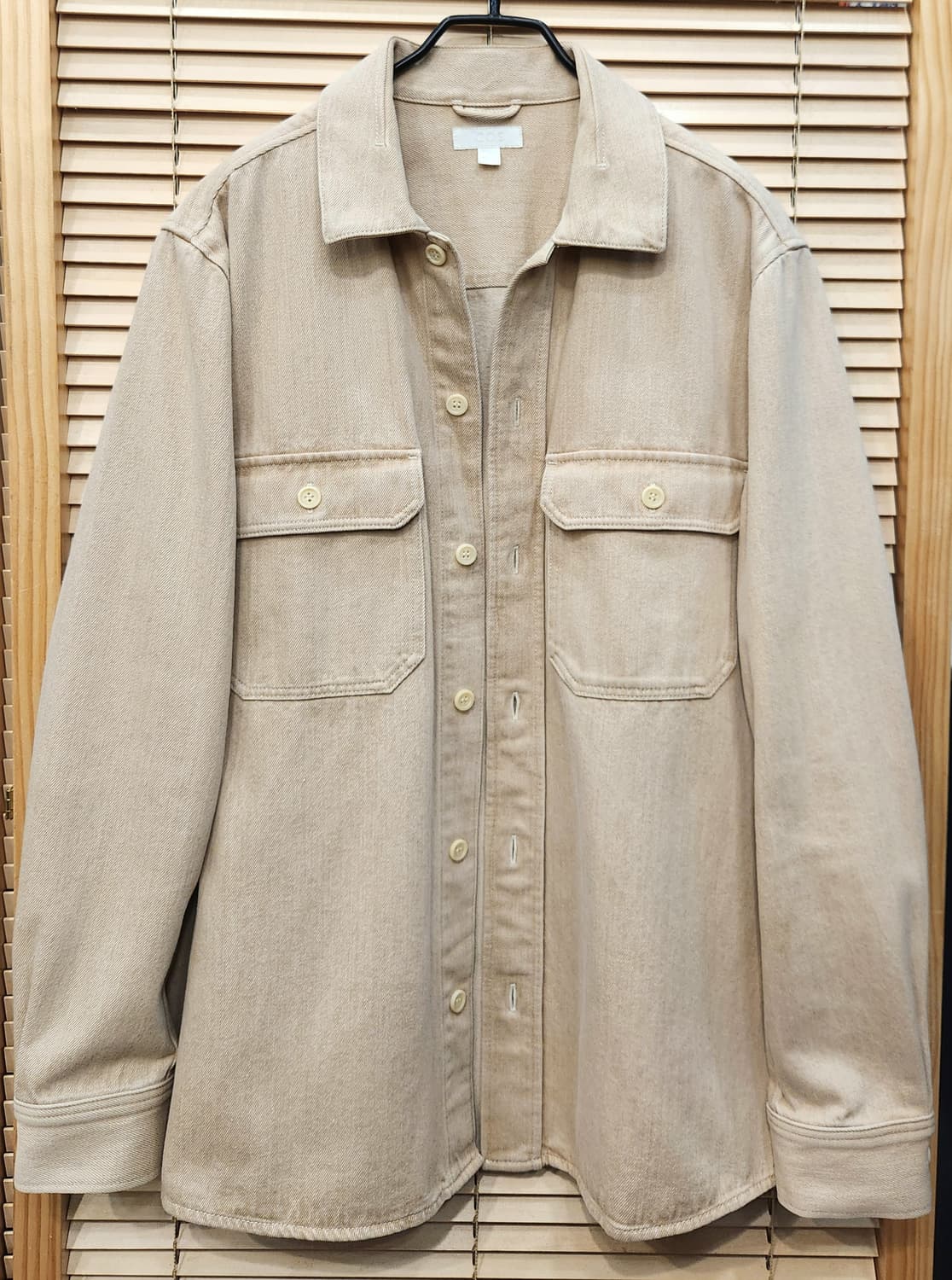 (새상품급)COS 코스 남성 베이지 셔츠 자켓 상품이미지1