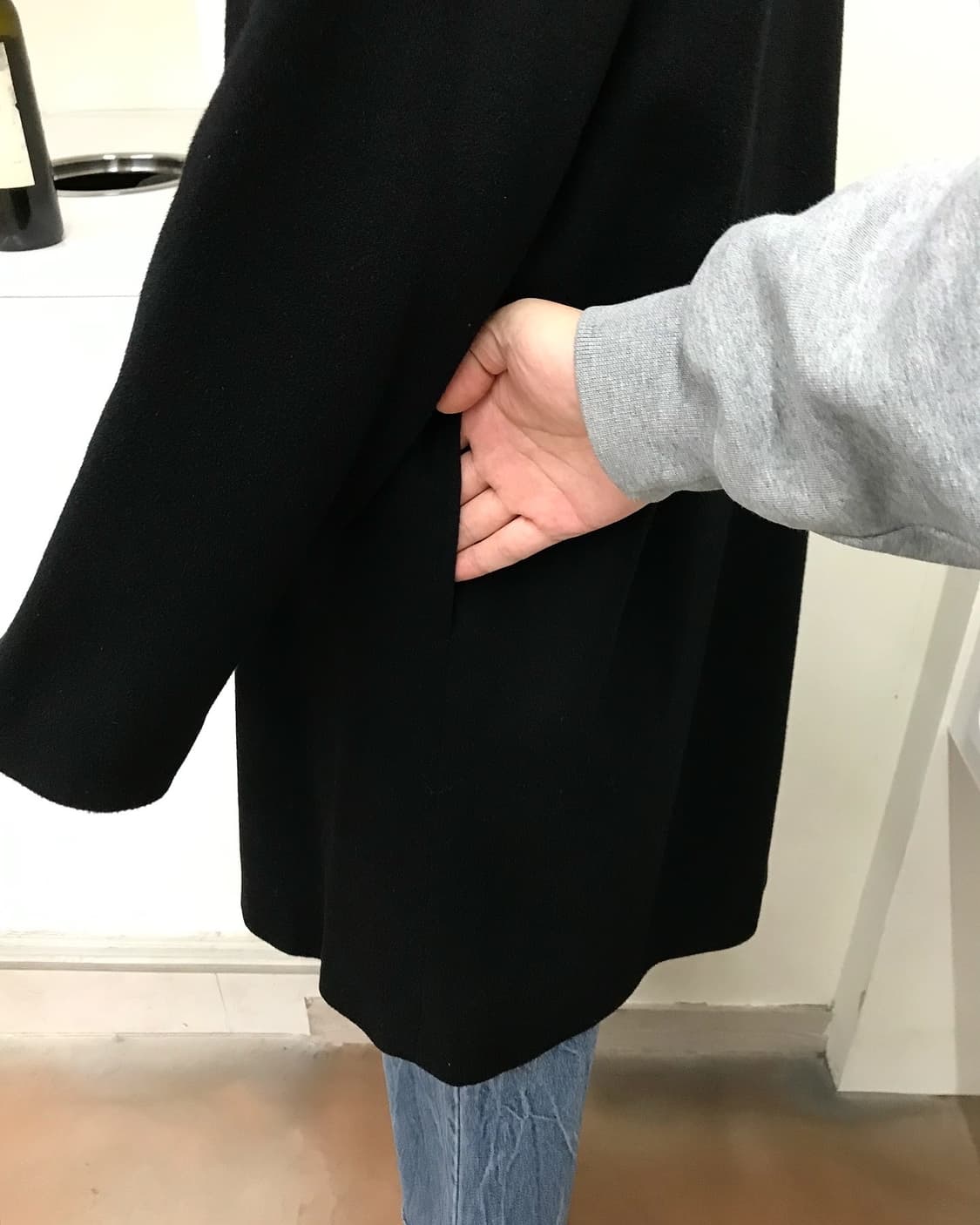 일제 차이나카라 캐시미어 코트 상품이미지7