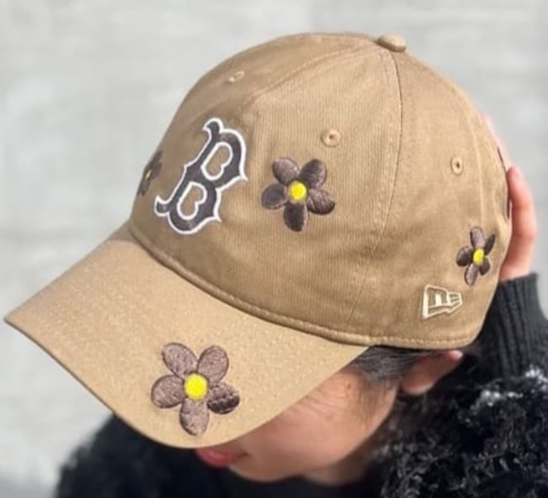 MLB 엠엘비 뉴에라 보스턴 플라워 자수 볼캡 상품이미지1