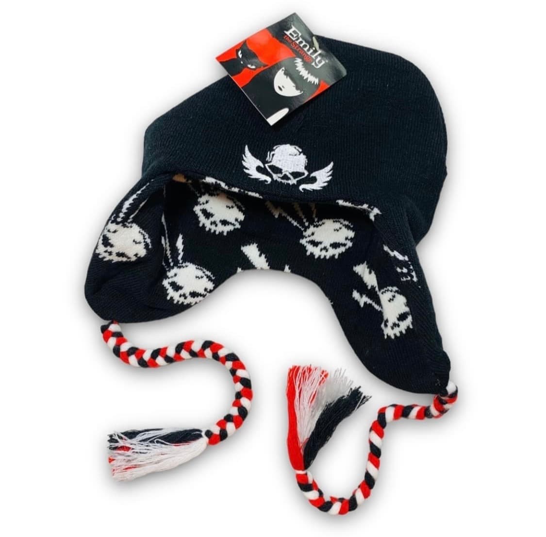 펑크 에밀리 리버시블 스컬 히피 데드스탁 빈티 지 비니 상품이미지2