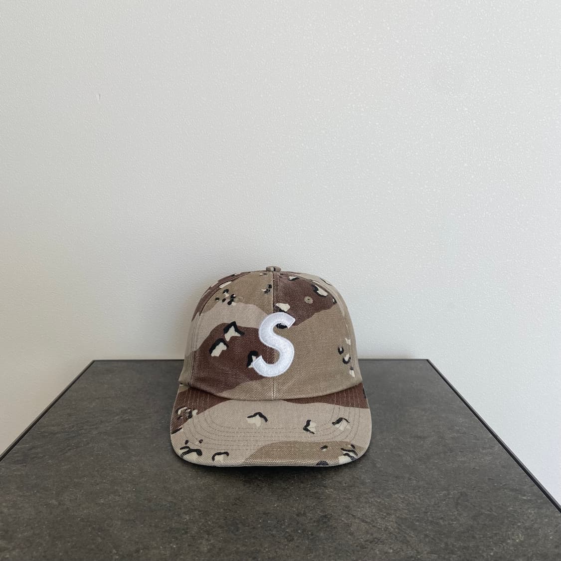 슈프림 워시드 데저트 카모 에스로고 S로고 볼캡 모자 6패널 캡 상품이미지1