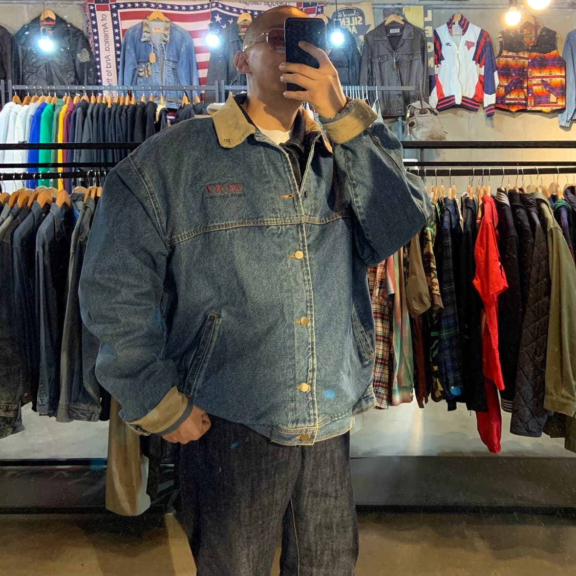 USA 90s 블랭킷 데님 자켓 2XL 상품이미지1
