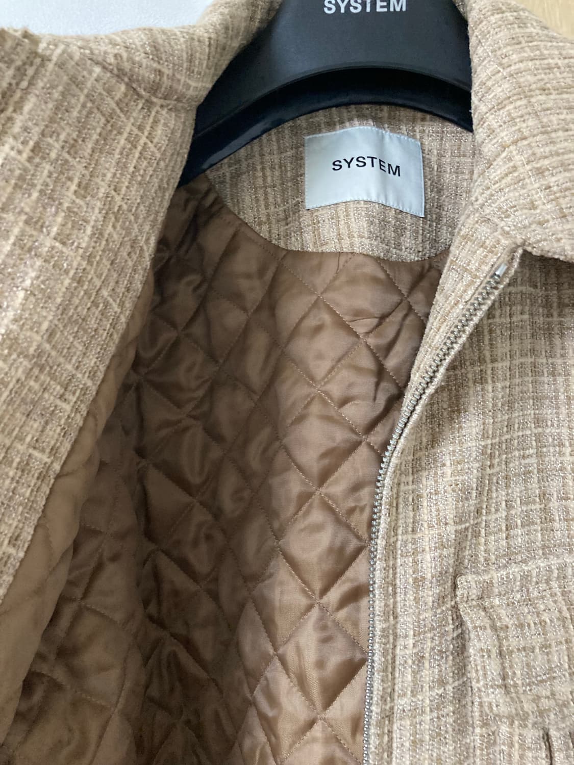 시스템옴므 트위드 누빔자켓 95-100 추천 상품이미지3