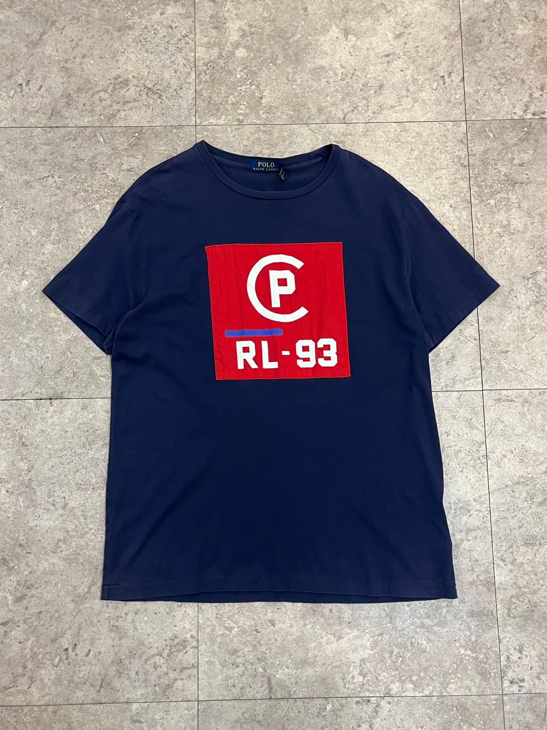 폴로 랄프로렌 RL 빅로고 반팔티 네이비 M  #csz3743 상품이미지4