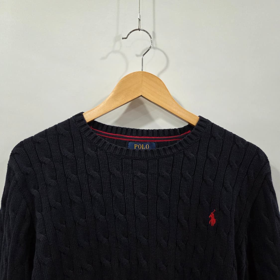 폴로랄프로렌 네이비 케이블 니트 XL(18/20) 상품이미지2