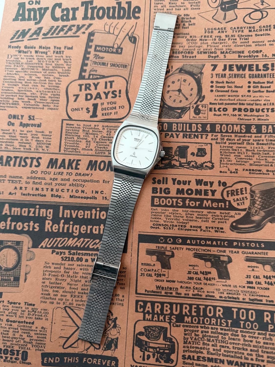 세이코 Seiko Silverwave 스퀘어 쿼츠 상품이미지2