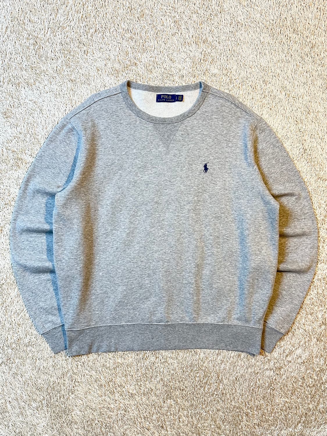 폴로 랄프로렌 신형 네이비포니 플리스 맨투맨 그레이 상품이미지1