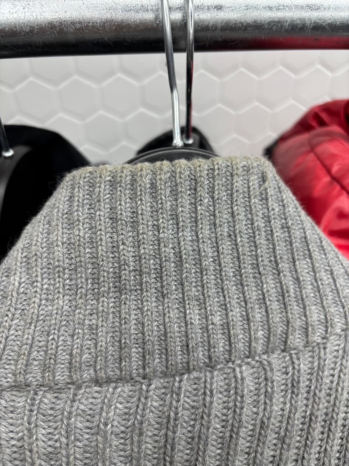 아르마니 익스체인지 스웨이드 니트 집업 상품이미지9