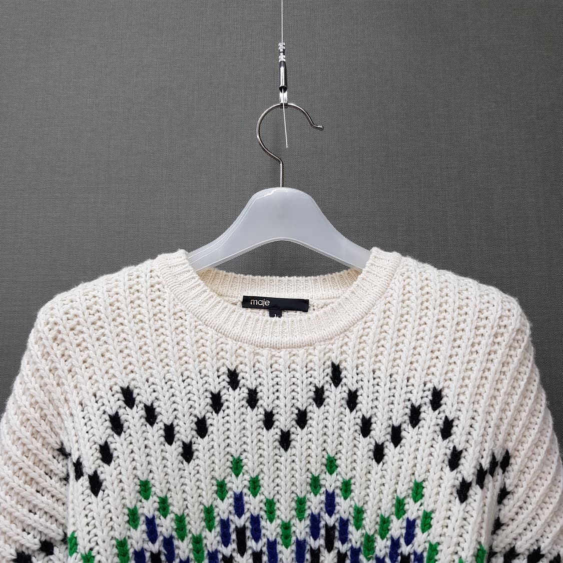 마쥬 Maje 노르딕 패턴 울 니트 스웨터 1사이즈 상품이미지3