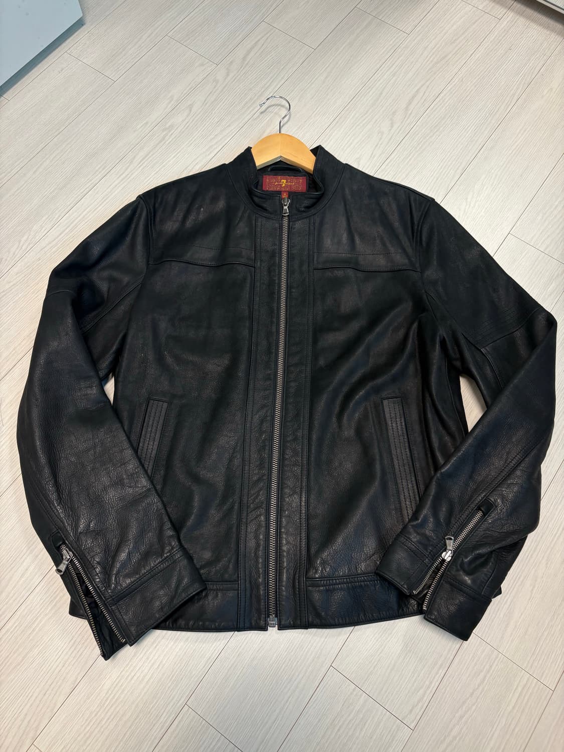 빈티지 싱글 레더 블루종 자켓 100사이즈 상품이미지1