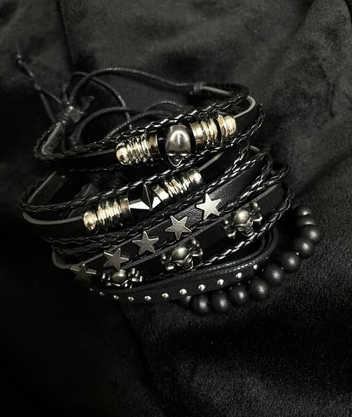 Rock Punk Grunge Star skull br 상품이미지3