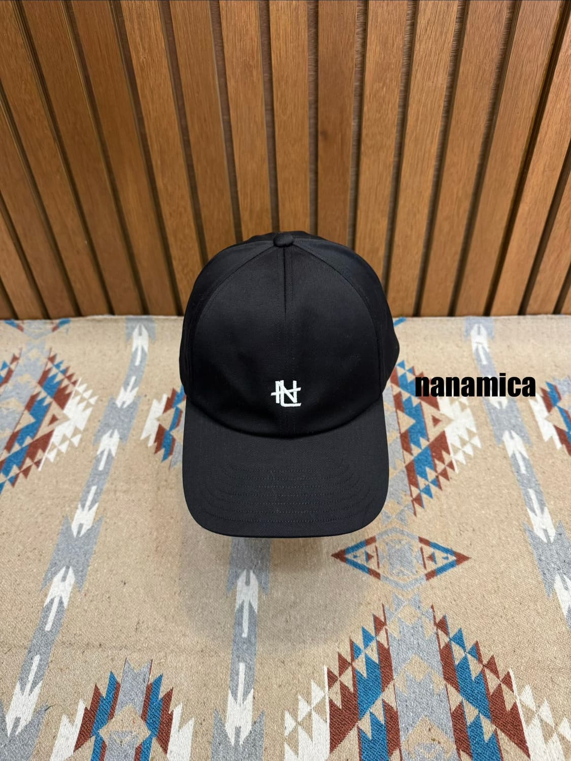 [OS] 나나미카 6패널 치노 캡 블랙 상품이미지1