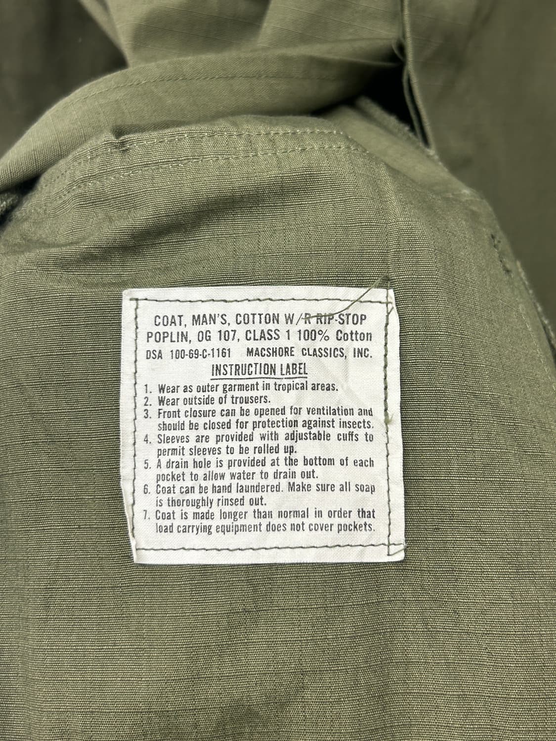 60s Macshore Classics 오리지널 정글 퍼티그자켓 상품이미지5