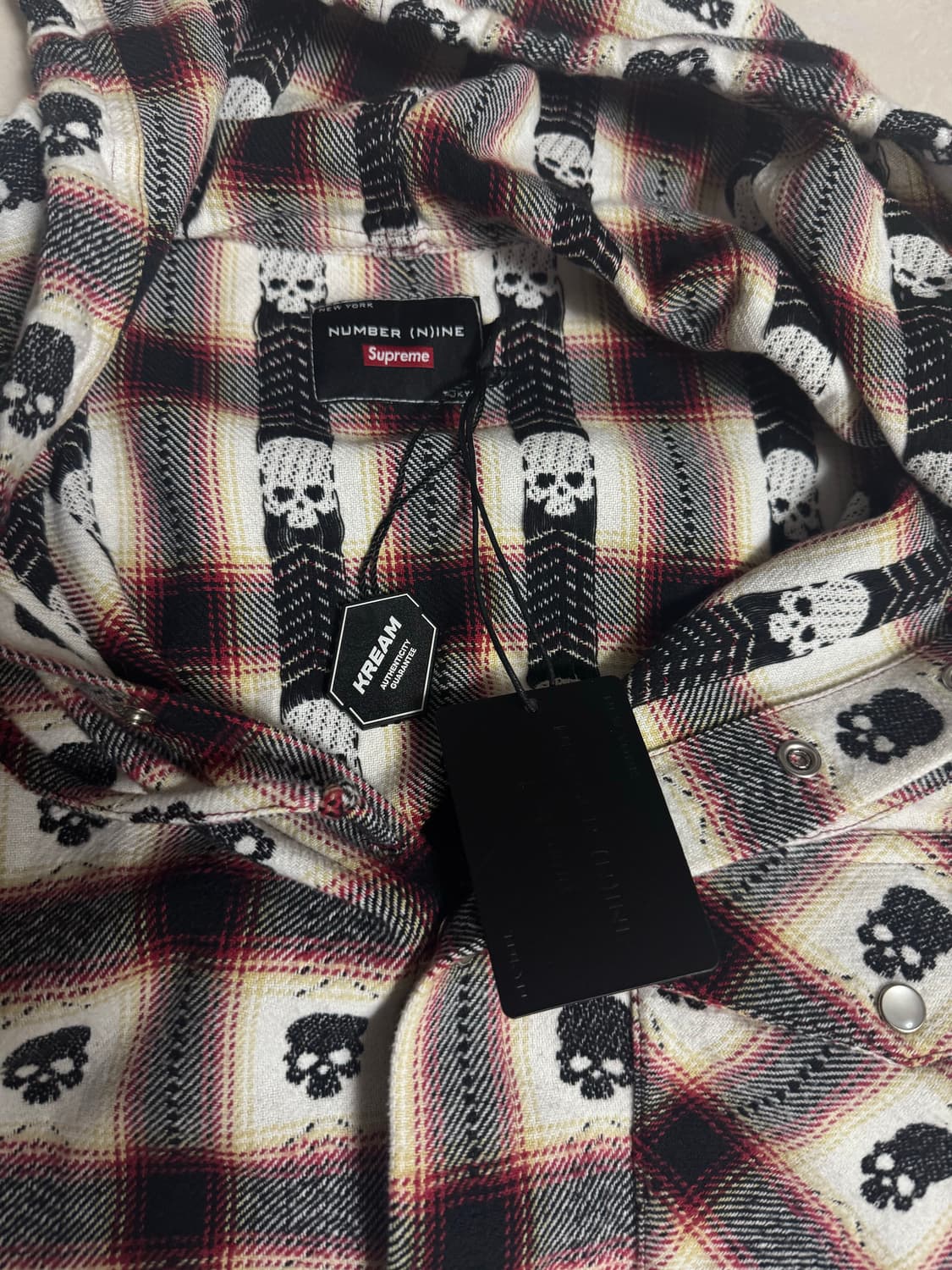 슈프림 x 넘버 나인 후드 플란넬 셔츠 (새상품) 상품이미지3
