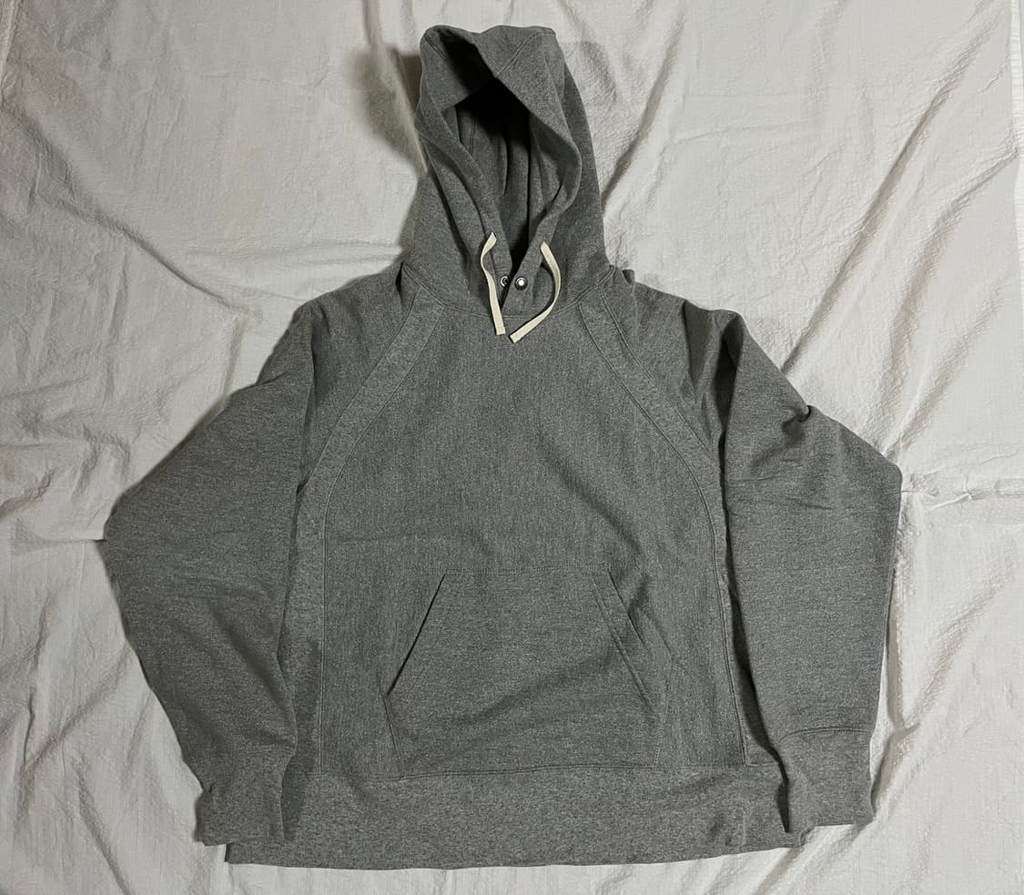 (M)엔지니어드가먼츠 스냅 후디 (그레이) 후드티 상품이미지1