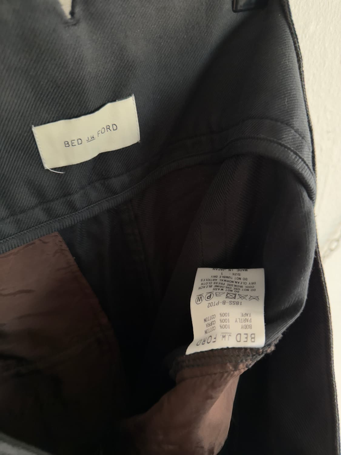 BED j.w. FORD 18SS 더블 레이어 러프컷 트라우져 상품이미지9