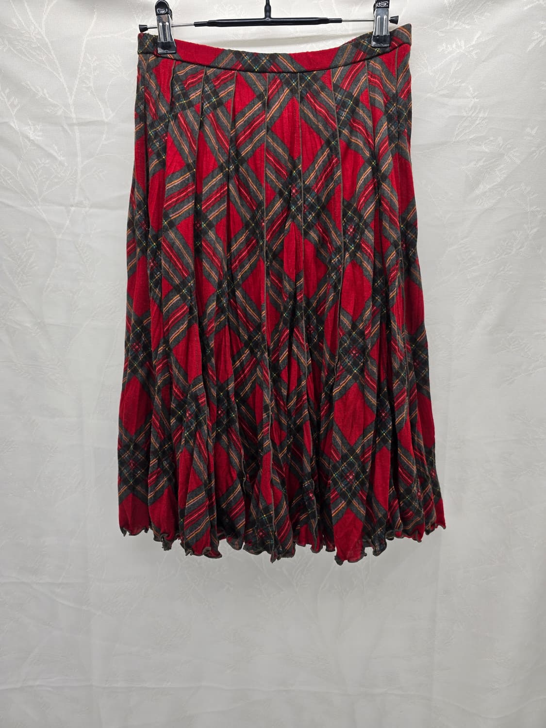 레드 체크 플리츠 스커트 상품이미지1