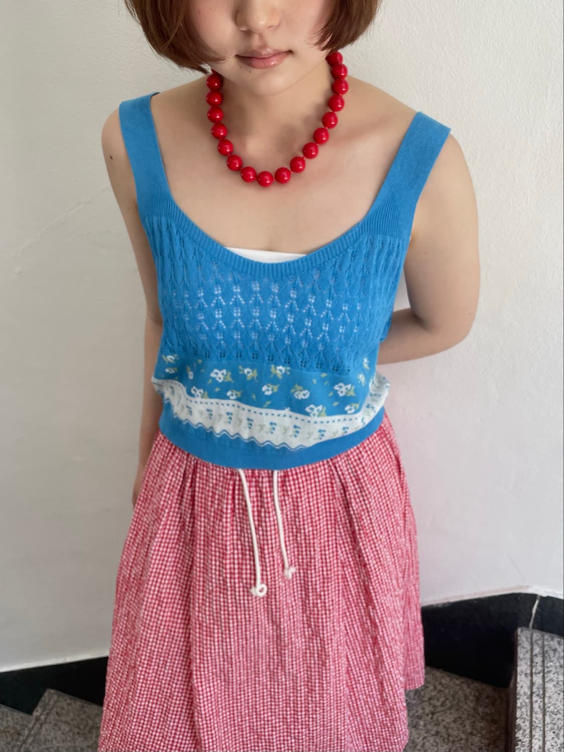 summer knit vest 상품이미지4