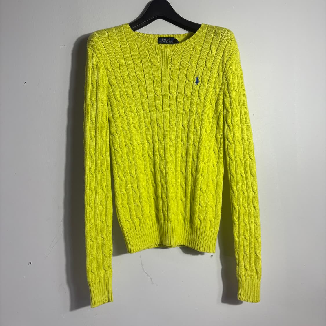 폴로 랄프로렌 네온 옐로우 케이블 니트 (무료배송) 상품이미지1