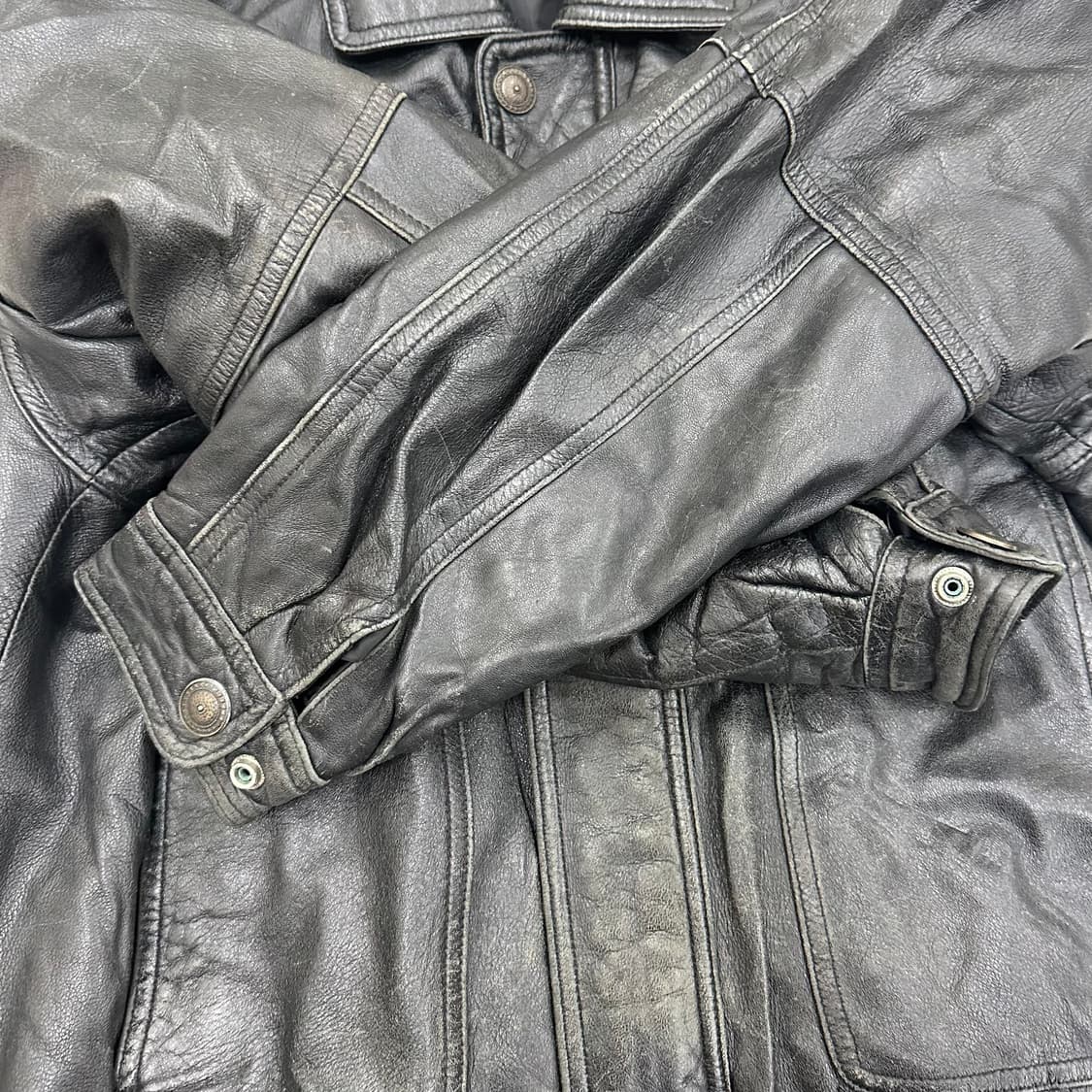 90s 빈티지 램스킨 레더 자켓 상품이미지3