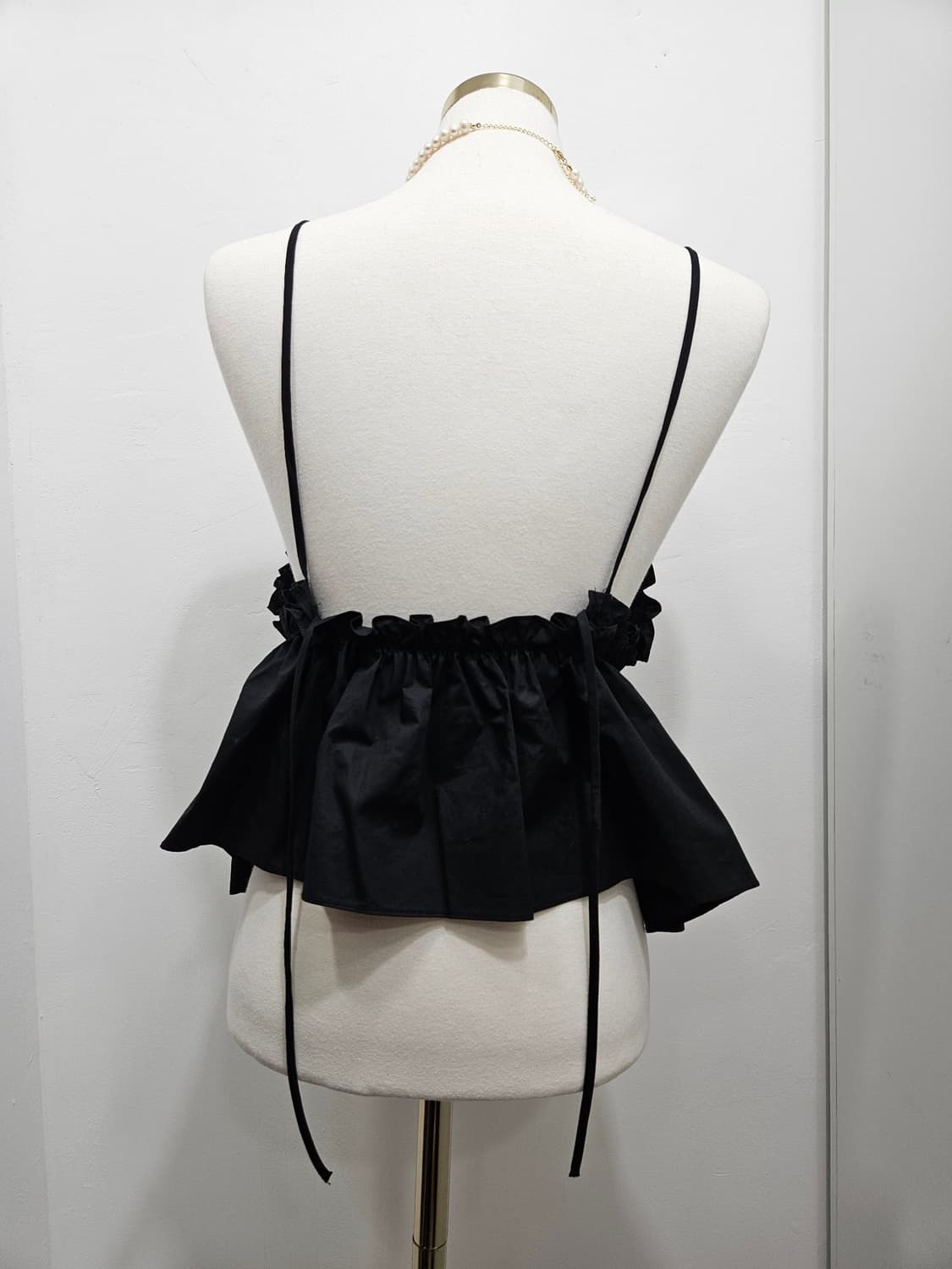자라(ZARA) 프릴 밴딩 블랙 뷔스티에 M [새상품] 상품이미지3