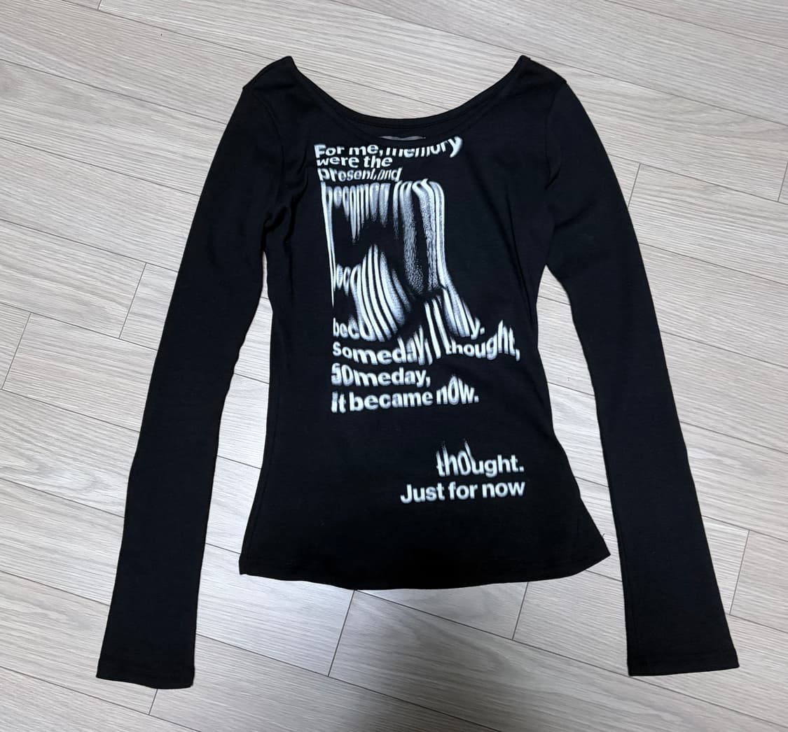 나체 FLOW SLIM FIT LONG SLEEVE BLACK 0  상품이미지2