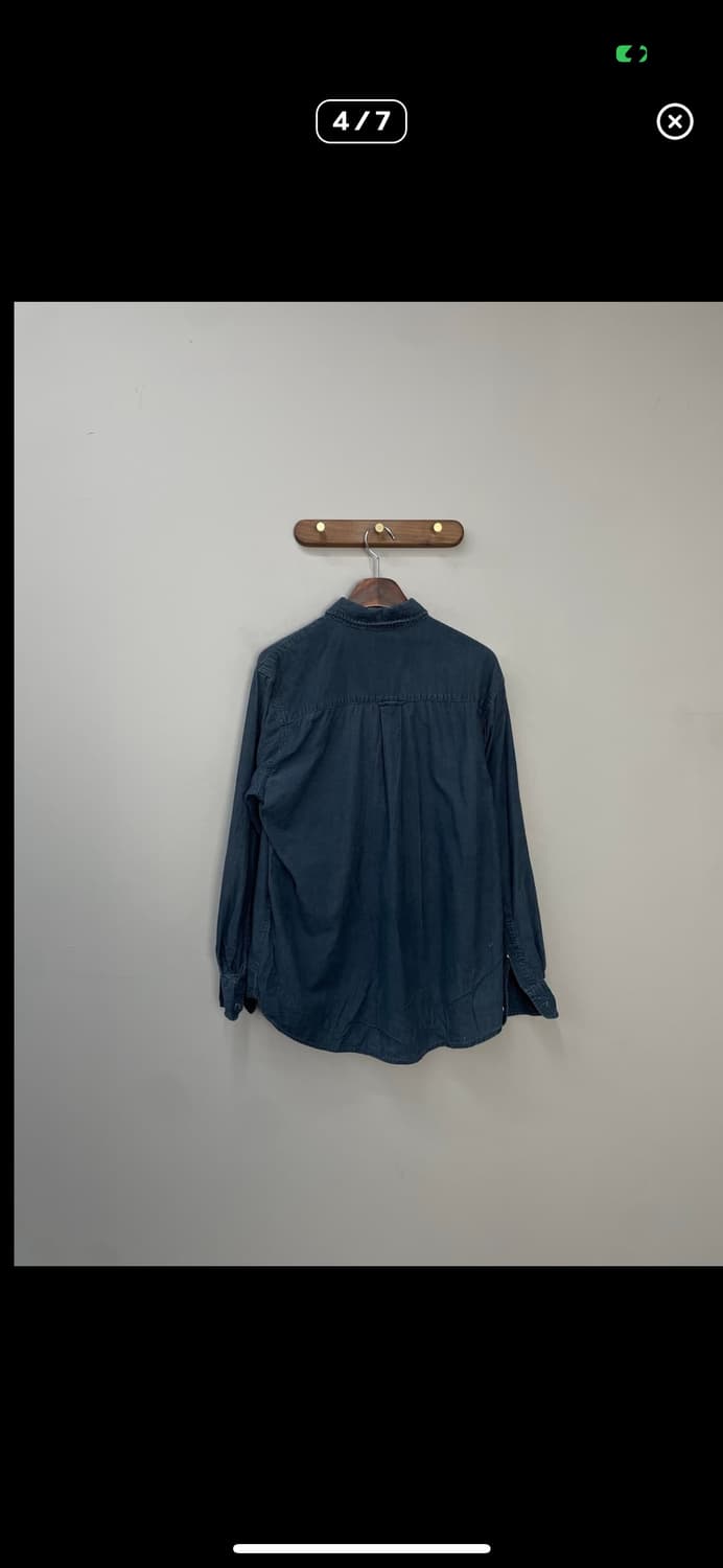 칼하트 코듀로이 네이비 워크셔츠 A2867 상품이미지4