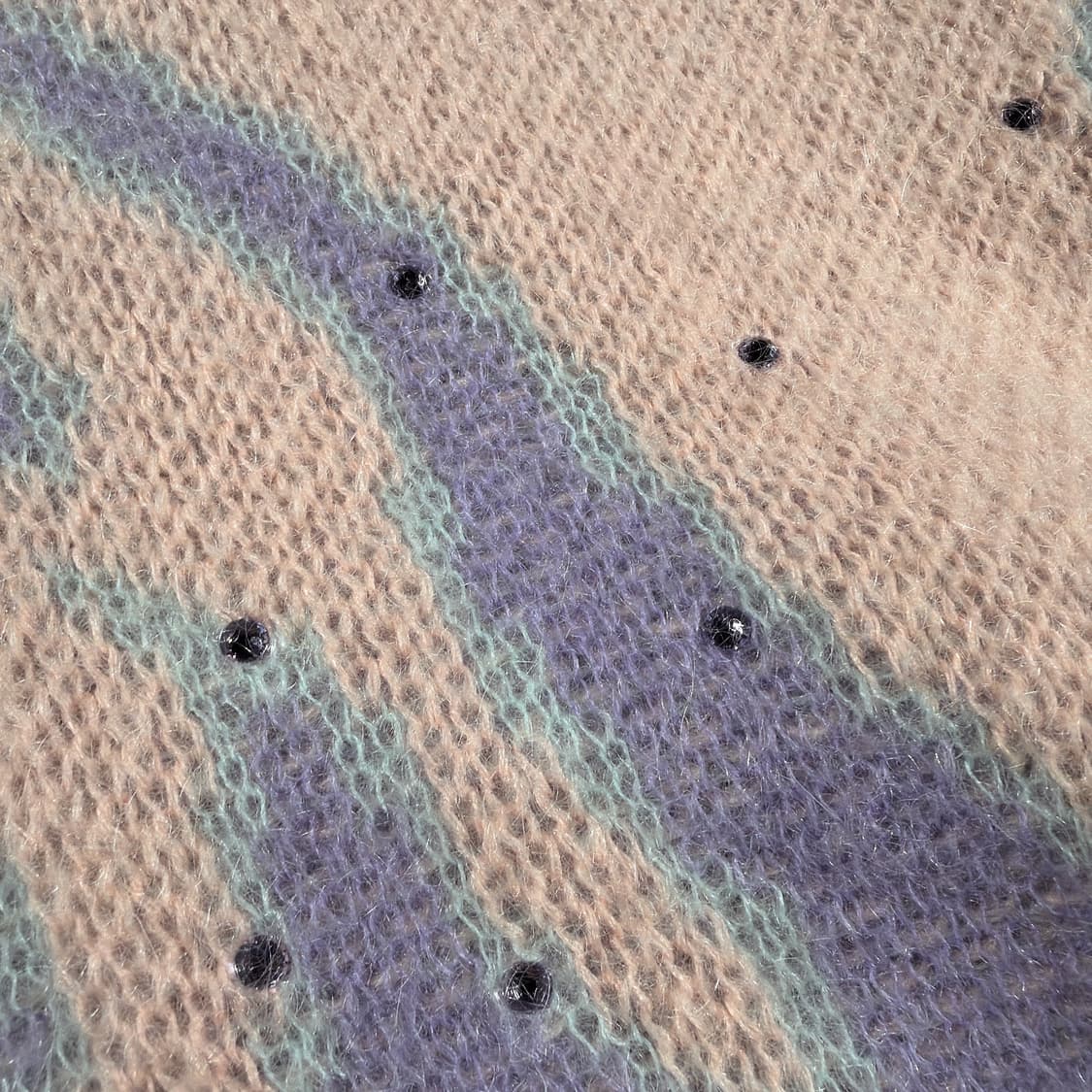 (정품/새상품) 알레산드라 리치 여성 모헤어 큐빅 플레임 자카드 니트 상품이미지3