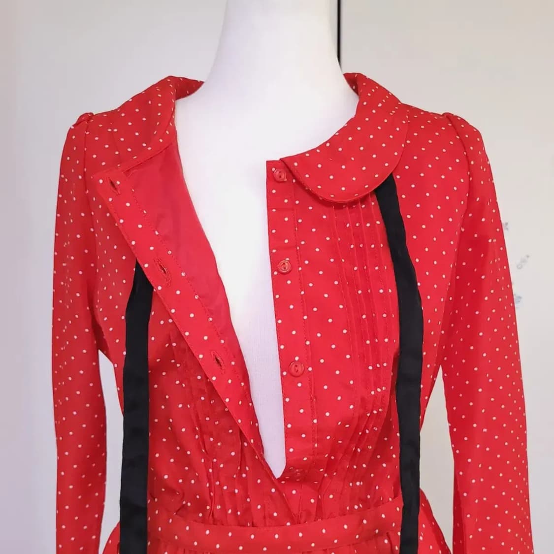 일본빈티지 레트로 땡땡이원피스 상품이미지10