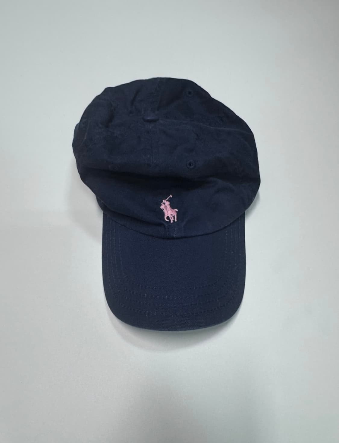 여성 폴로 랄프로렌 네이비 핑크 포니 볼캡 상품이미지1