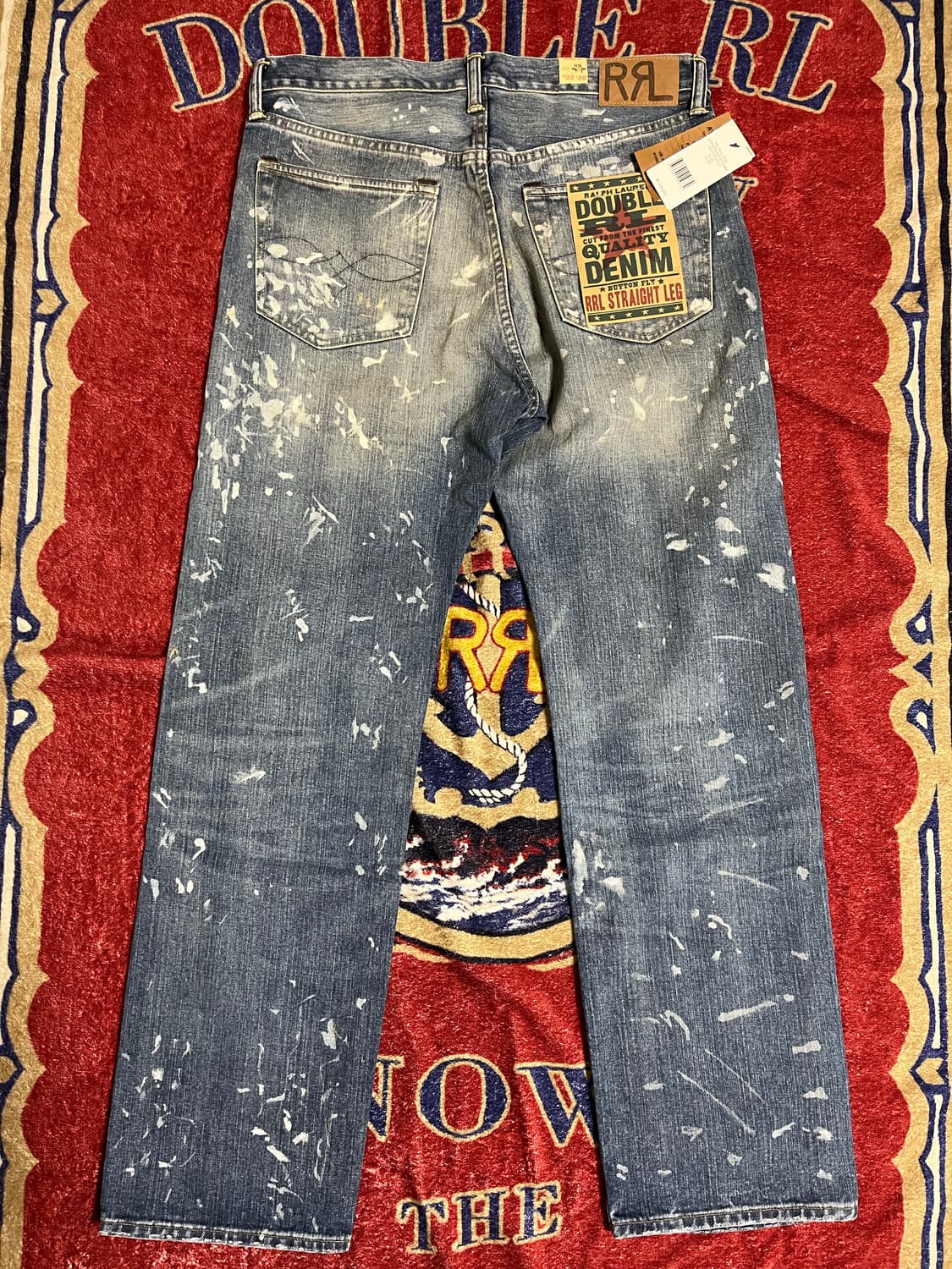RRL 스트레이트핏 페니모어 디스트레스트 진 더블알엘 데님 상품이미지3