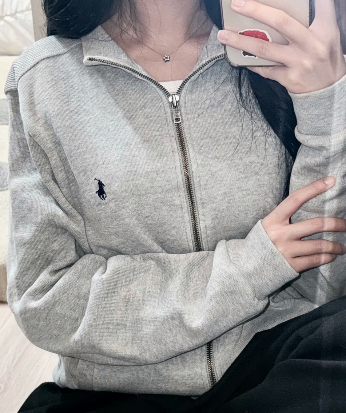 🐰폴로 랄프로렌 그레이 코튼 집업🤍 상품이미지1