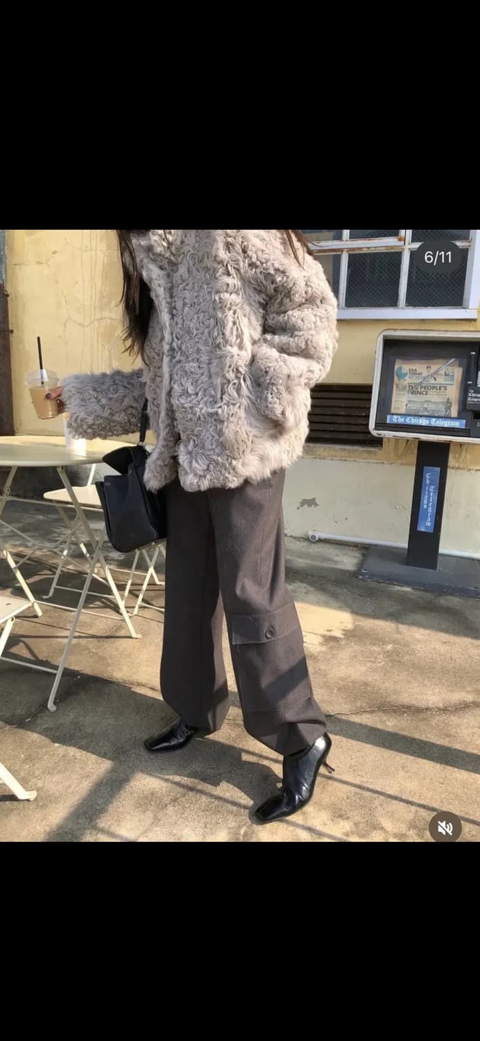 마크들리 런던플랏 리얼 양털 토스카나 퍼 자켓 (쿨거래 네고) 상품이미지7