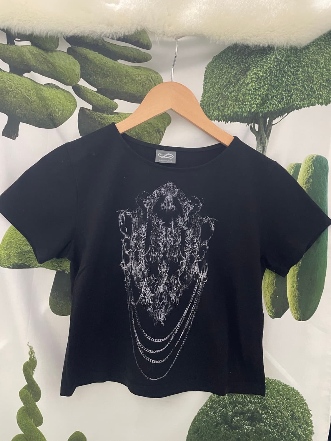 허그유어스킨 체인 크롭 탑 상품이미지2