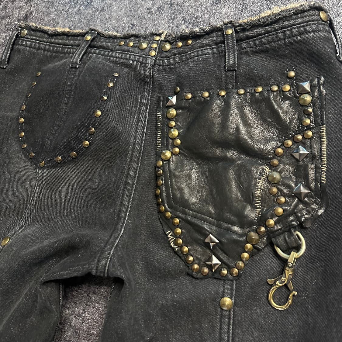 (MPH) leather pocket studded bootcut  상품이미지5