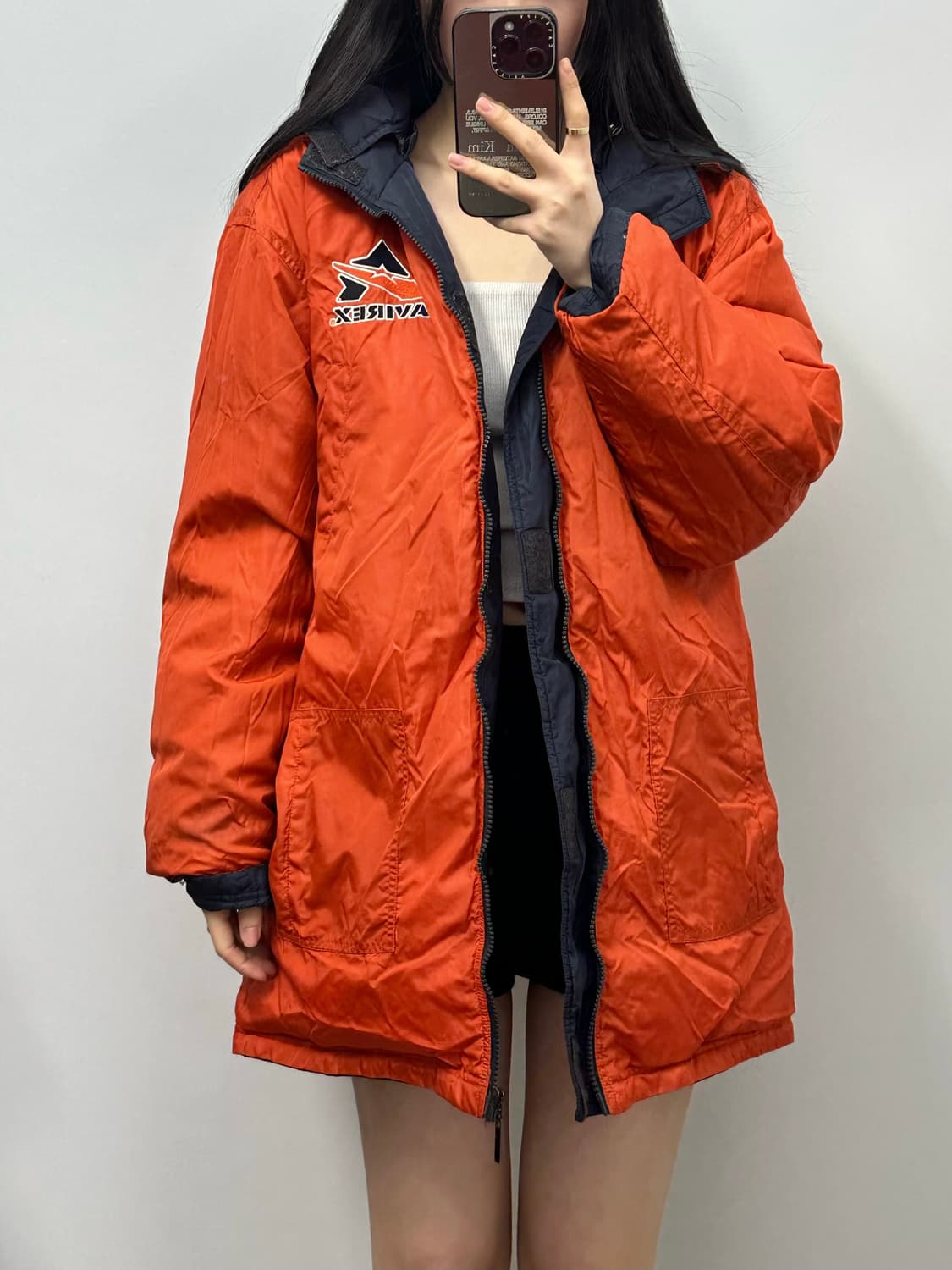 아비렉스 리버시블 라쿤 패딩 점퍼 상품이미지3