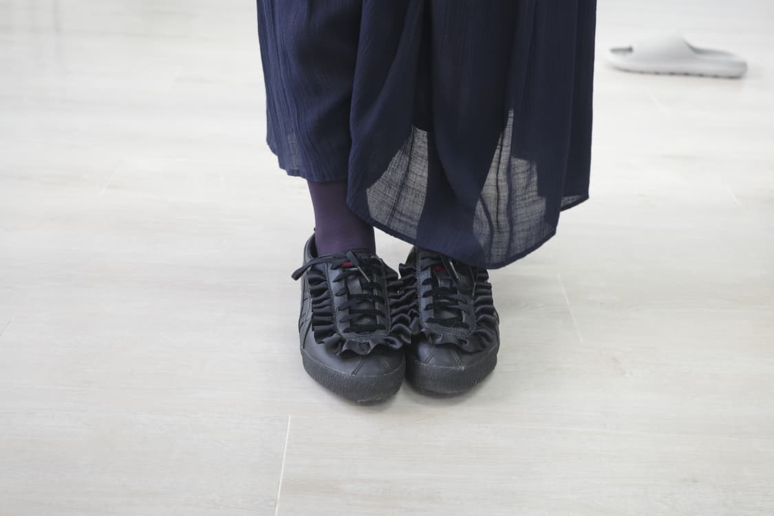 오니츠카타이거X디즈니 미니마우스 Frill black shoes 상품이미지4