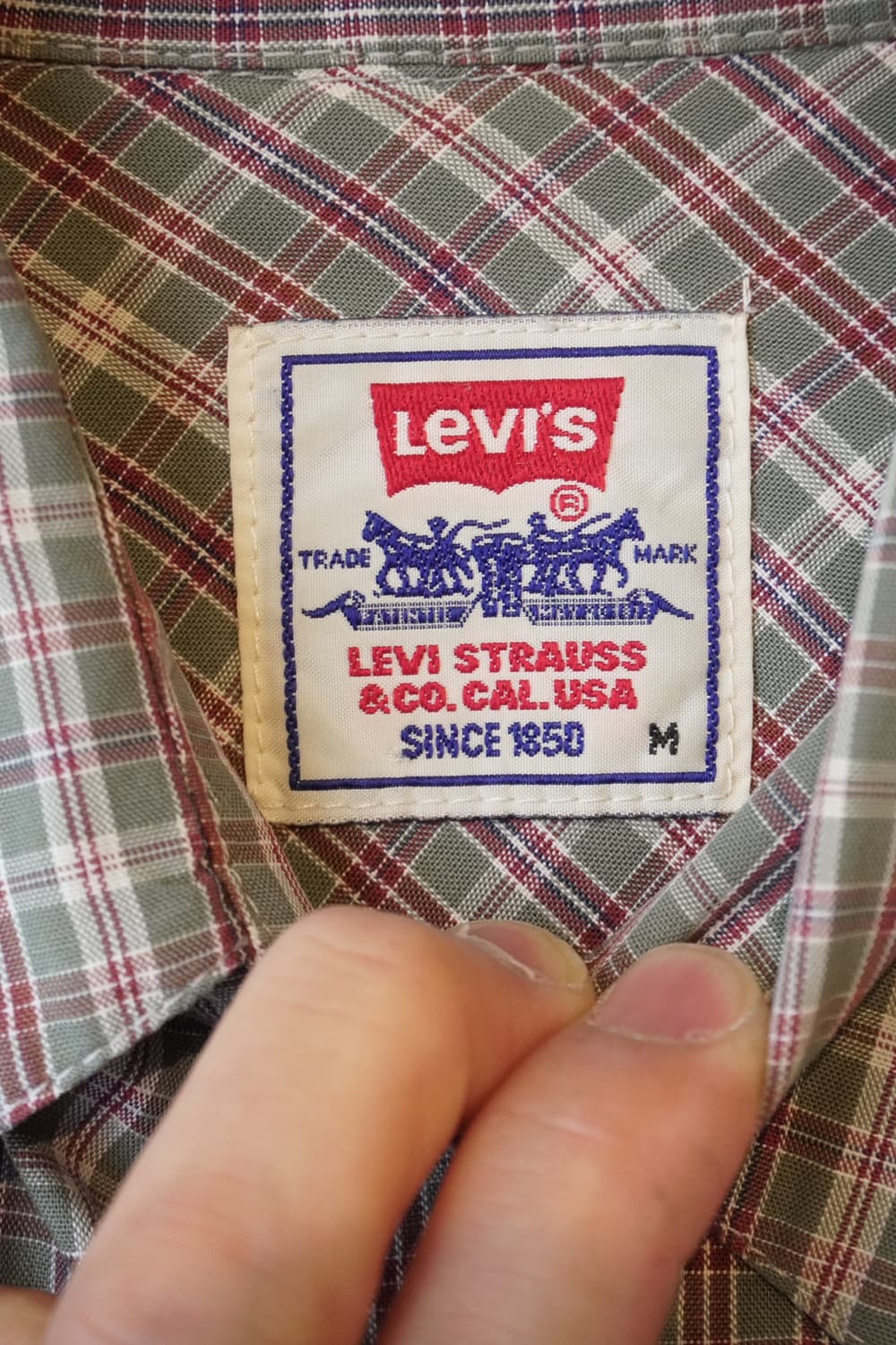리바이스 반팔 레드 체크 Levi's 상품이미지9