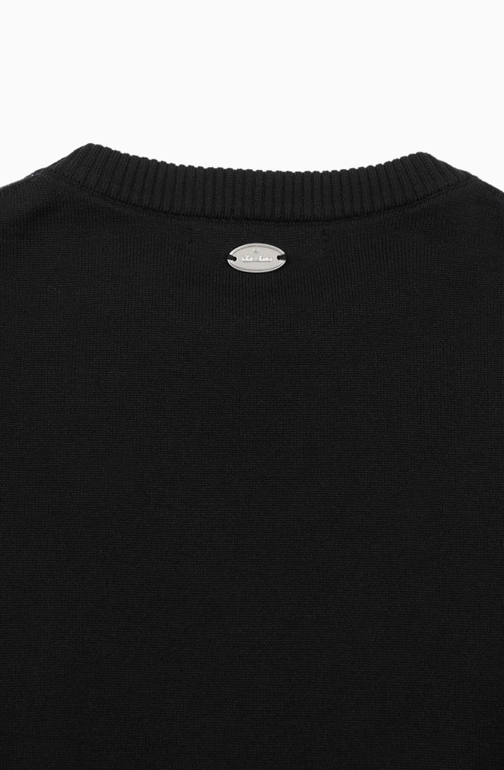 오헤시오 DOT GLITTER KNIT, BLACK 상품이미지5