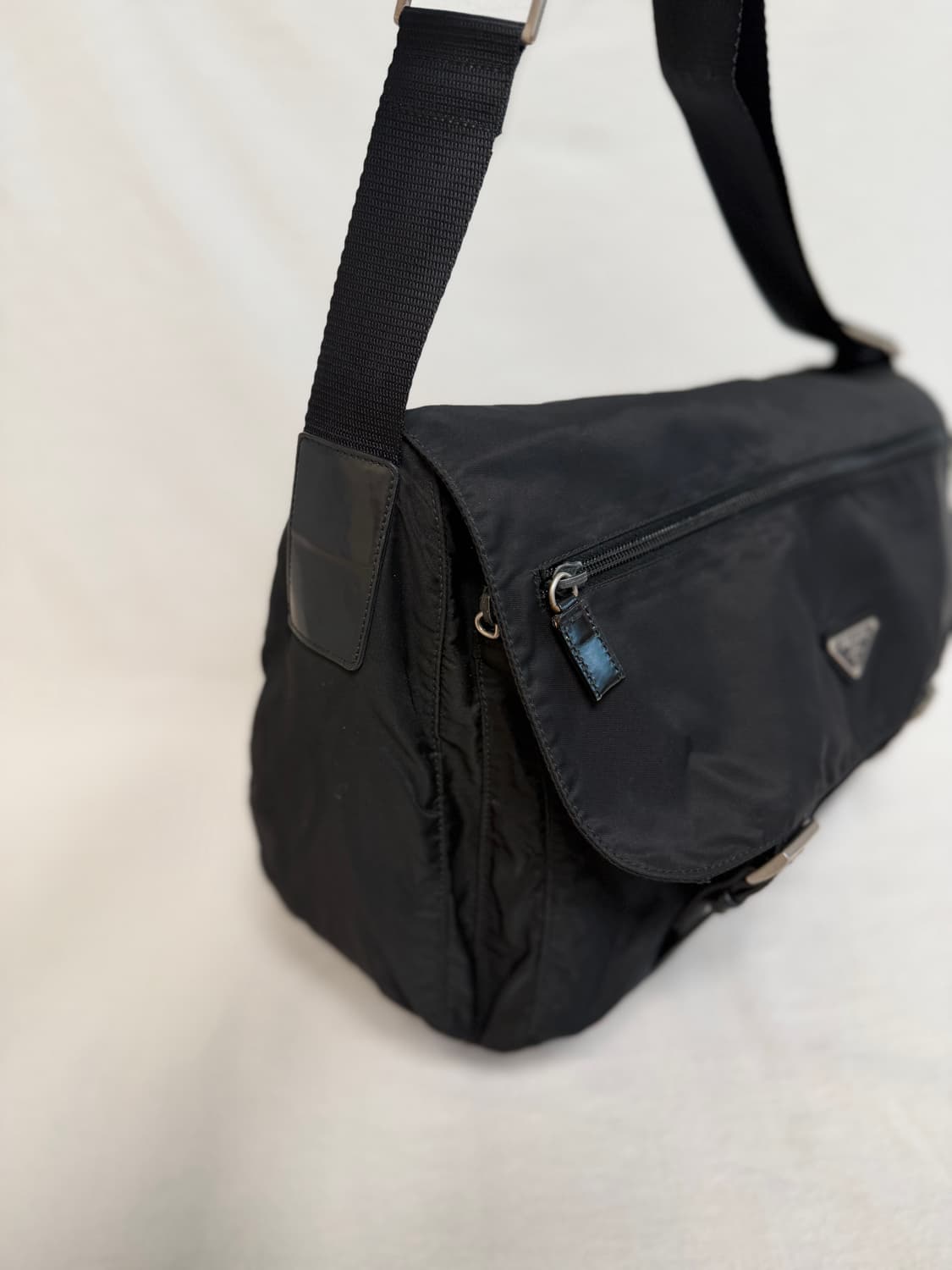 정품 프라다 포코노 나일론 투포켓 블랙 크로스백 메신저백 숄더백 상품이미지5