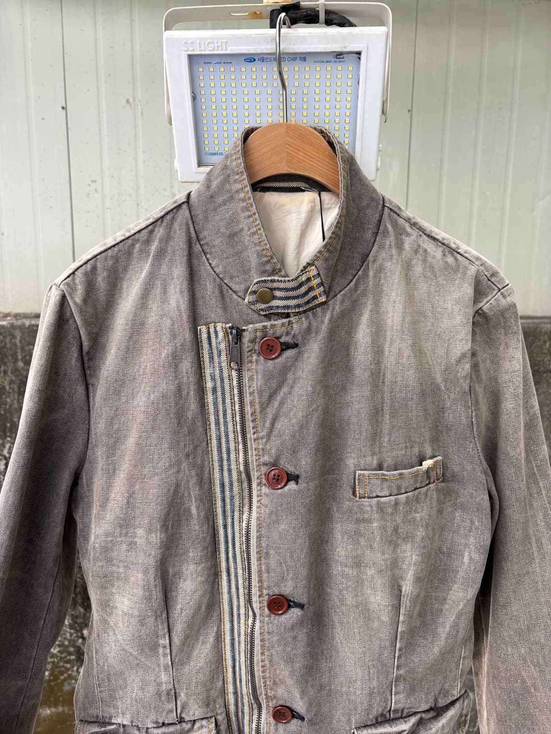 PTTP 워싱 데님 자켓 y2k 아카이브 디자이너 펑크 상품이미지4