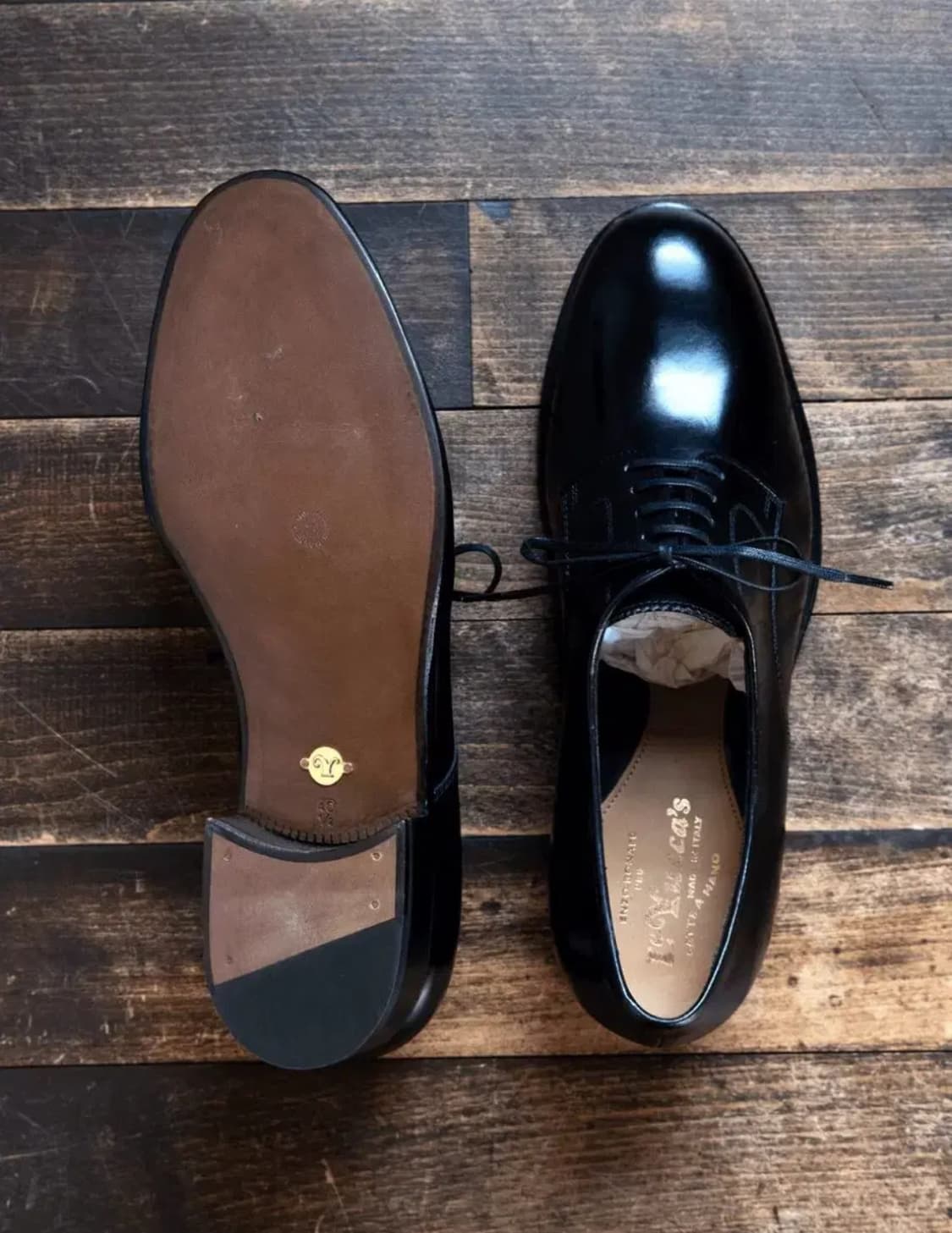 르유카스 플레인토 블랙 41 (굿이어웰트) 상품이미지1