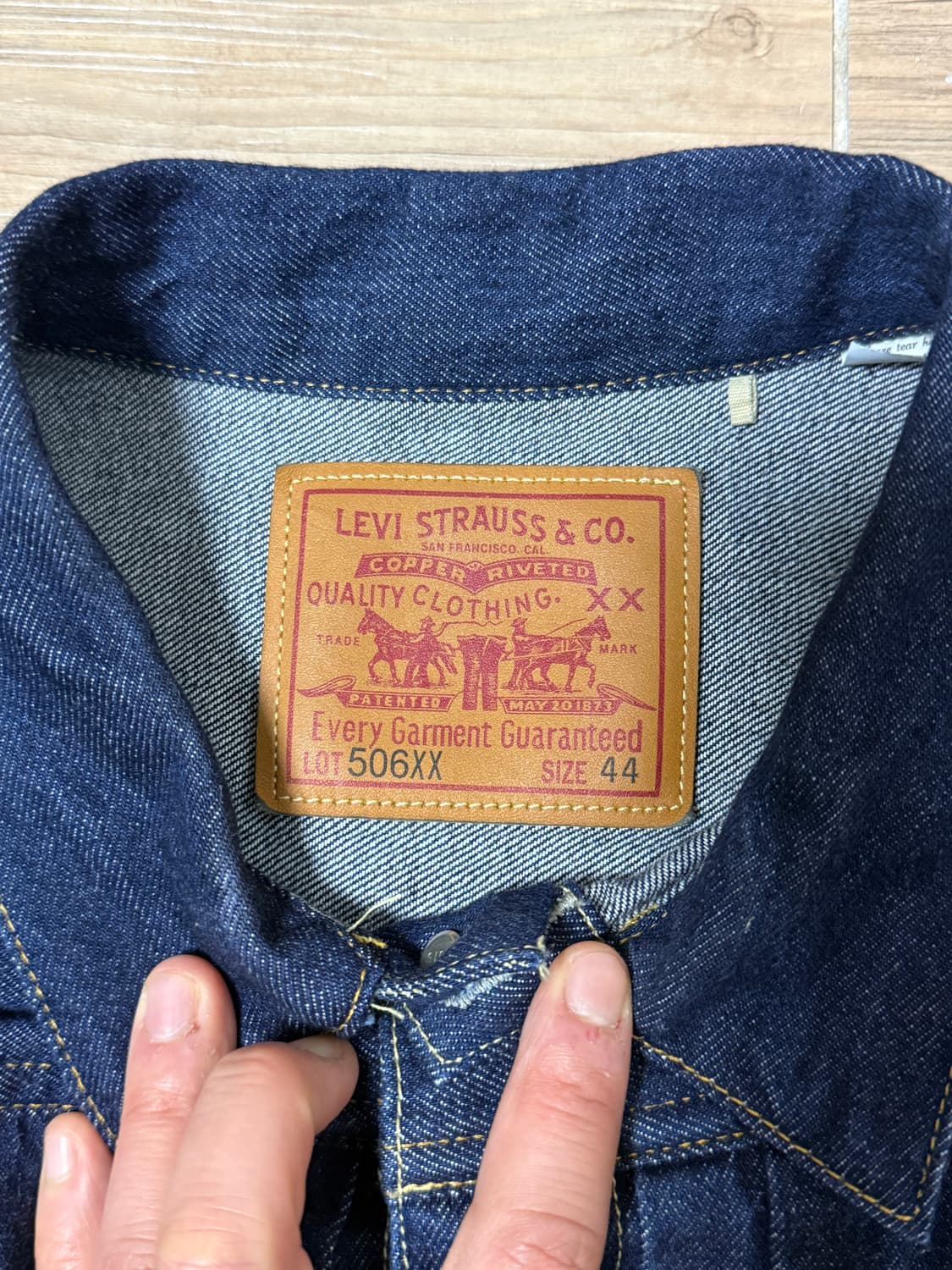 LVC 1세대 데님자켓 44 (LVC 1936 타입 I 자켓) 상품이미지2